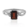 Mosambik-Granat-Silberring