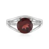 Mosambik-Granat-Silberring