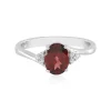 Mosambik-Granat-Silberring