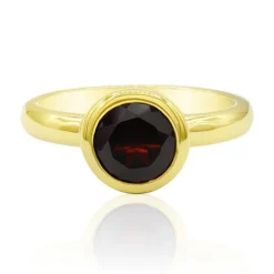 Mosambik-Granat-Silberring