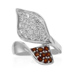 Mosambik-Granat-Silberring (TPC)