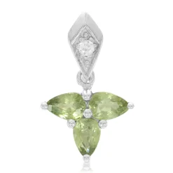 Mosambik-Saphir-Silberanhänger