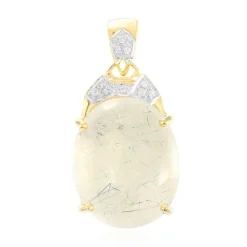 Mutuca-Rutilquarz-Goldanhänger