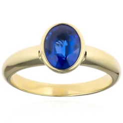 Nepalesischer Kyanit-Goldring (CUSTODANA)