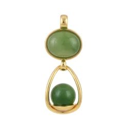 Nephrit-Silberanhänger