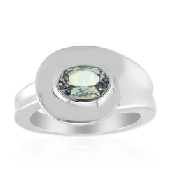 Nicht erhitzter Tansanit-Silberring (Pallanova)