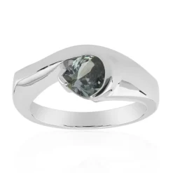 Nicht erhitzter Tansanit-Silberring (Pallanova)