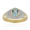 Nigerianischer Aquamarin-Goldring (Mark Kaufman)