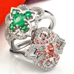 Nigerianischer Pinkfarbener Turmalin-Silberring