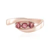 Nigerianischer Pinkfarbener Turmalin-Silberring
