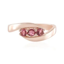 Nigerianischer Pinkfarbener Turmalin-Silberring