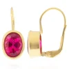 Nigerianischer Rubellit-Goldohrringe (CUSTODANA)