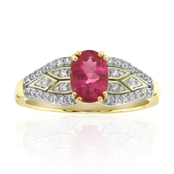 Nigerianischer Rubellit-Goldring (Mark Kaufman)