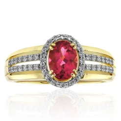 Nigerianischer Rubellit-Goldring (Mark Kaufman)