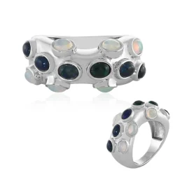 Opal-Silberring (SAELOCANA)