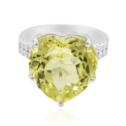 Ouro Verde-Quarz-Silberring (Tenner Diniz)