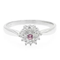 Padparadscha-Saphir-Silberring