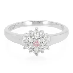 Padparadscha-Saphir-Silberring