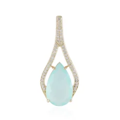 Paraiba-Opal-Goldanhänger (AMAYANI)