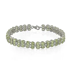 Paraiba-Turmalin-Silberarmband