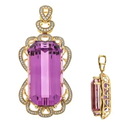 Patroke-Kunzit-Goldanhänger (AMAYANI)