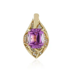 Patroke-Kunzit-Goldanhänger (de Melo)