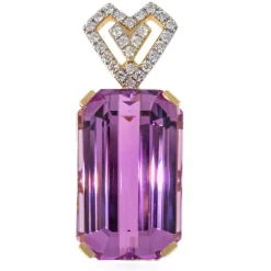 Patroke-Kunzit-Goldanhänger (AMAYANI)