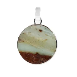 Pazifik-Chalzedon-Silberanhänger