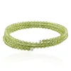 Peridot-Edelstahlarmreif (Riya)