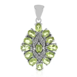 Peridot-Silberanhänger