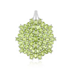 Peridot-Silberanhänger