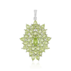 Peridot-Silberanhänger