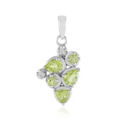 Peridot-Silberanhänger