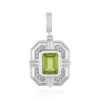 Peridot-Silberanhänger