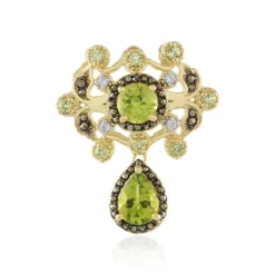 Peridot-Silberanhänger