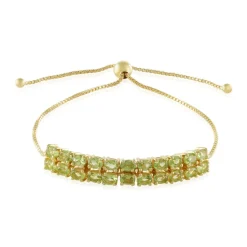 Peridot-Silberarmband