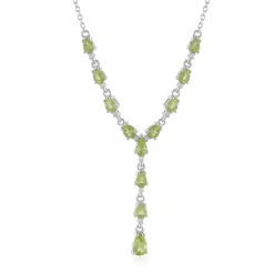 Peridot-Silbercollier