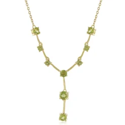 Peridot-Silbercollier