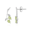 Peridot-Silberohrringe