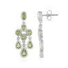 Peridot-Silberohrringe