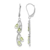Peridot-Silberohrringe