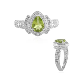 Peridot-Silberring