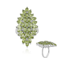 Peridot-Silberring