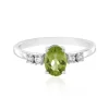 Peridot-Silberring