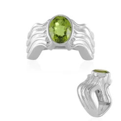Peridot-Silberring (de Melo)