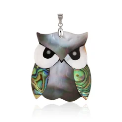 Perlmutt-Silberanhänger