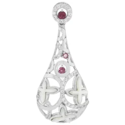 Perlmutt-Silberanhänger