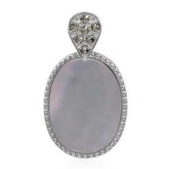 Perlmutt-Silberanhänger (Annette classic)