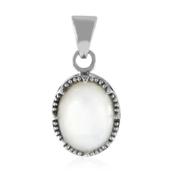 Perlmutt-Silberanhänger (Art of Nature)