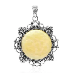 Perlmutt-Silberanhänger (Art of Nature)